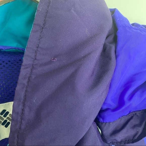 COLUMBIA Williwa Blue Purple Radial Sleeve Jacket - Picture 6 of 11